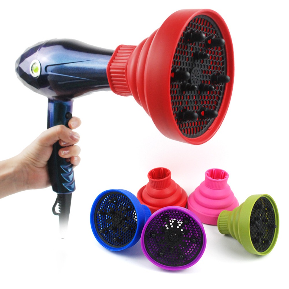 Hair Care Brand - 1Pc Silicone Hairdryer Diffuser Cover Foldable