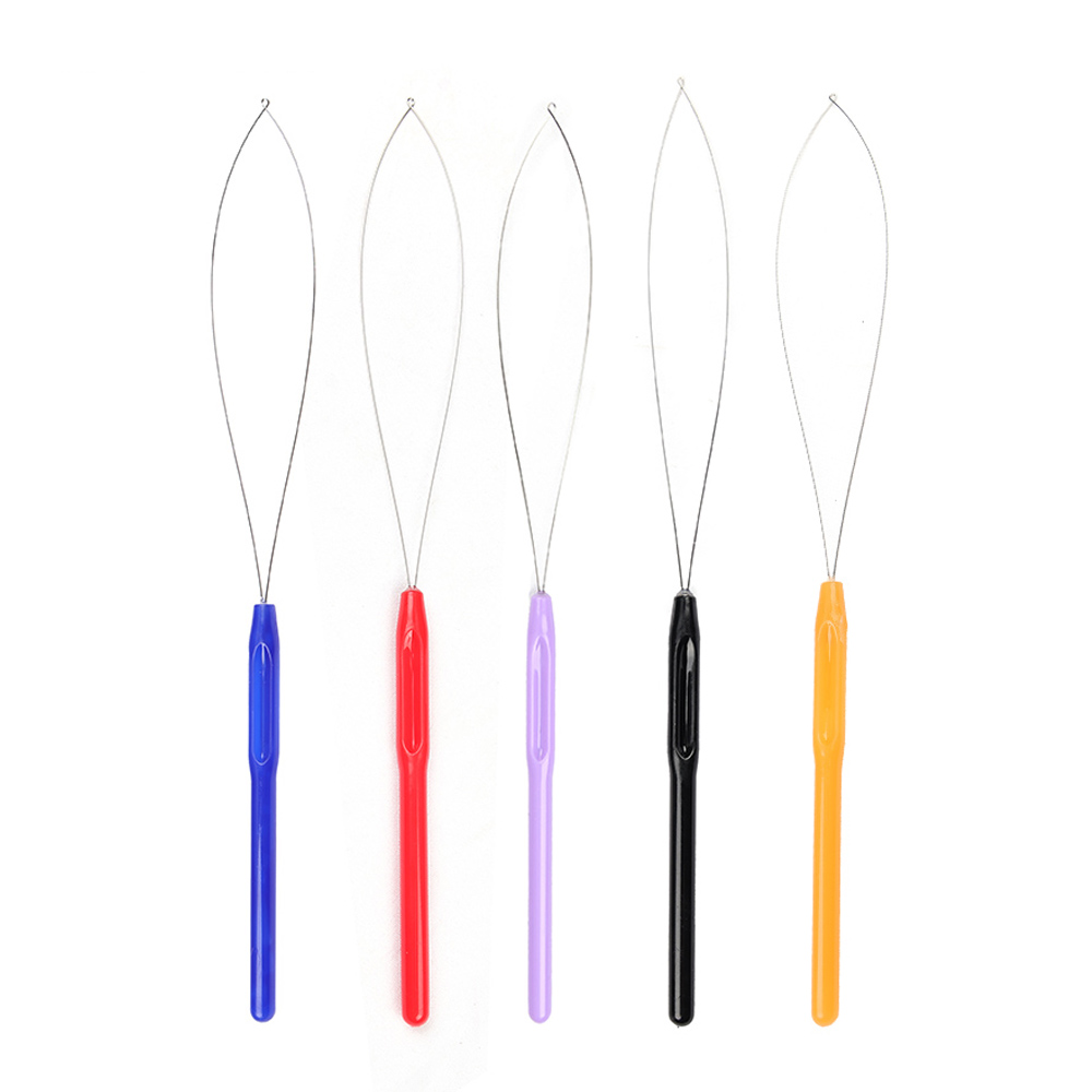 Feather Hair Extension - 5 PCS Hair Extension Loop Needle