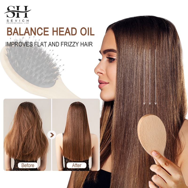 Hair Care Natural - Natural Boar Bristle Hair Fluffy Comb