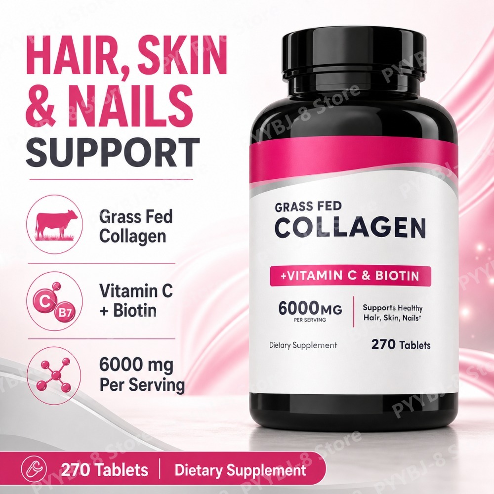 Hair Care Capsule - Collagen Tablets 6000mg with Vitamin C