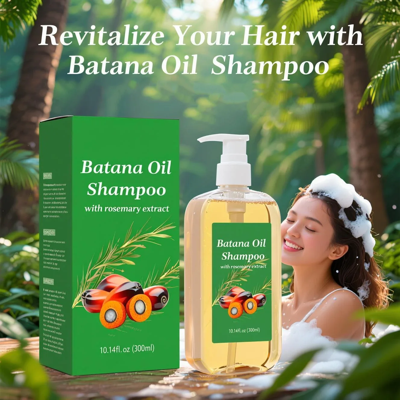 Rosemary Hair Oil - Natural Rosemary & Batana Oil Strengthening