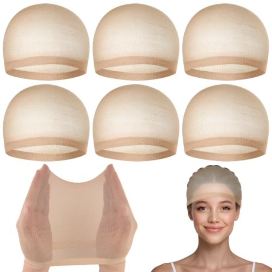 Wig Cap Stocking - 6 Pcs Wig Cap for Women,