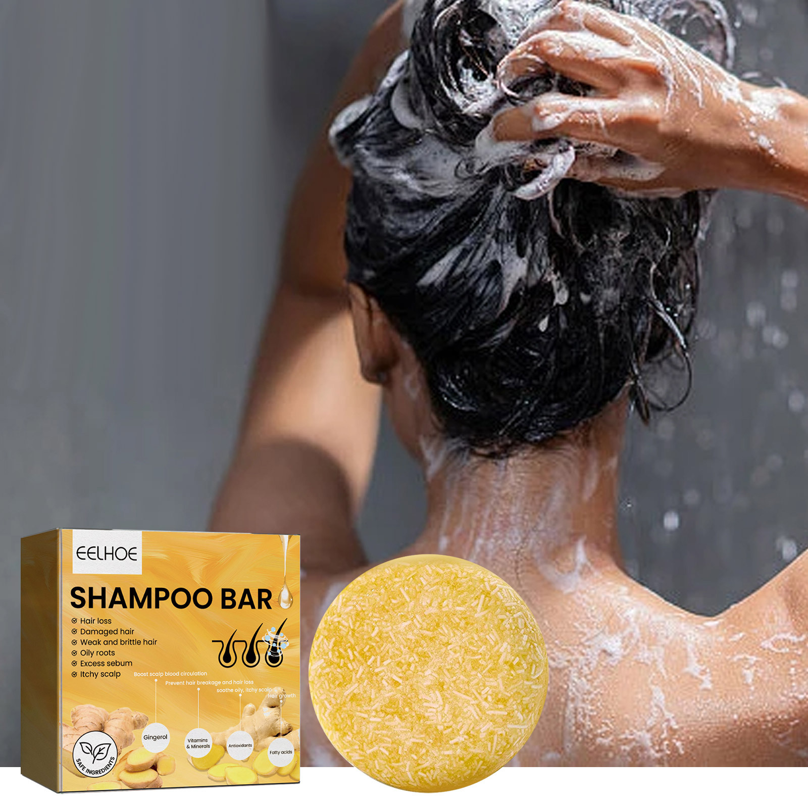 Natural Ginger Hair Shampoo Ba - Hair Care Natural review and price
