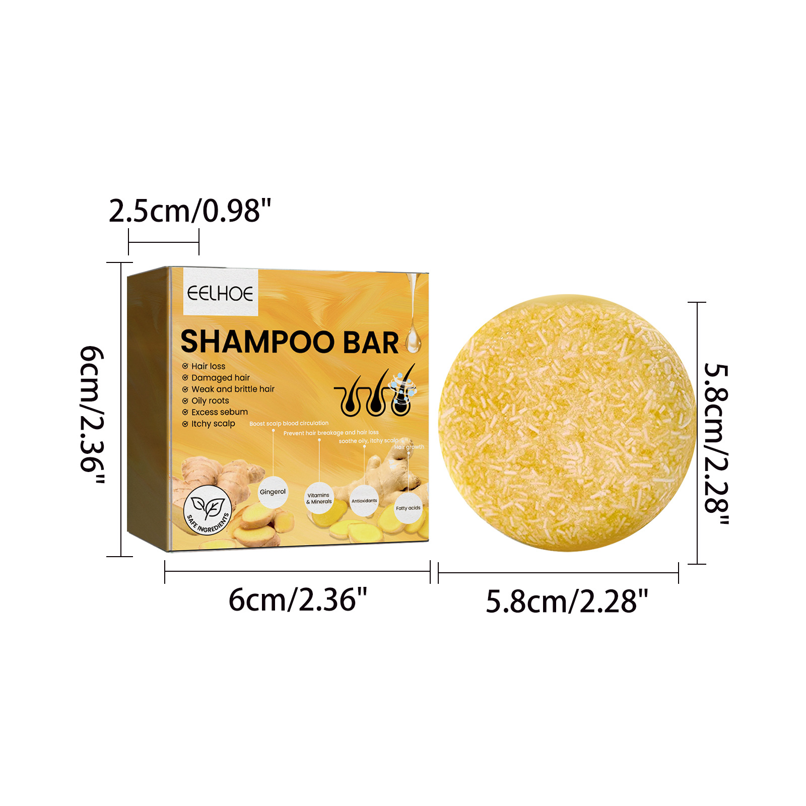 Natural Ginger Hair Shampoo Ba - Hair Care Natural review and price