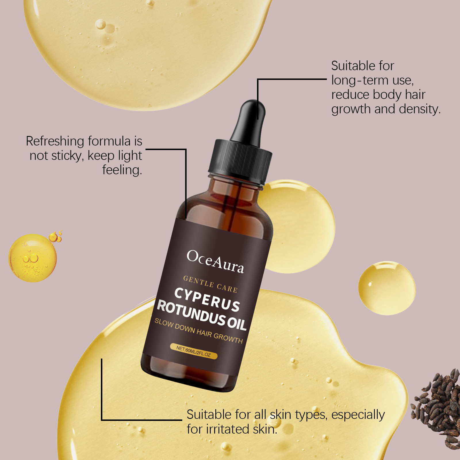 Natural Cyperus Rotundus Oil S - Hair Care Serum review and price