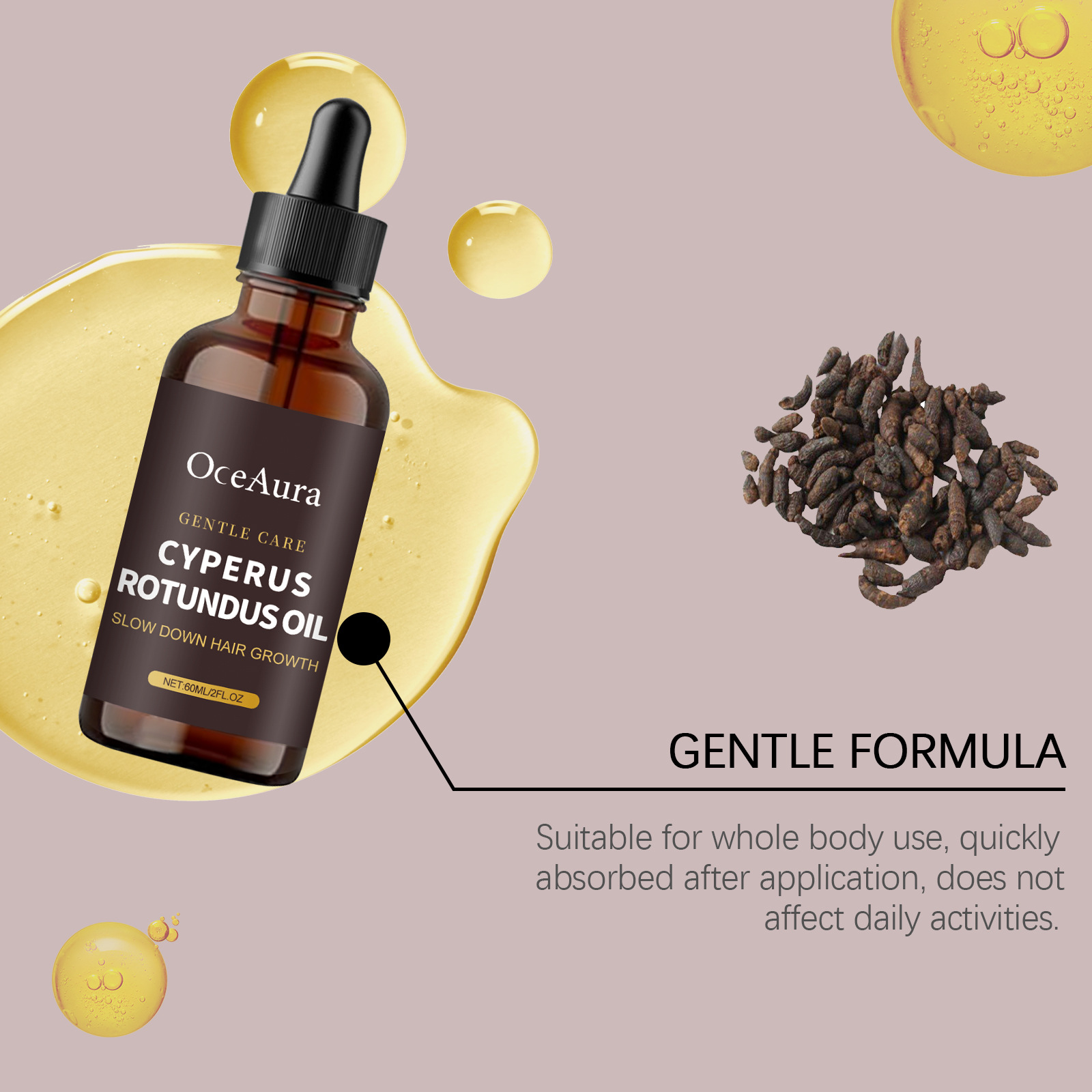 Natural Cyperus Rotundus Oil S - Hair Care Serum review and price