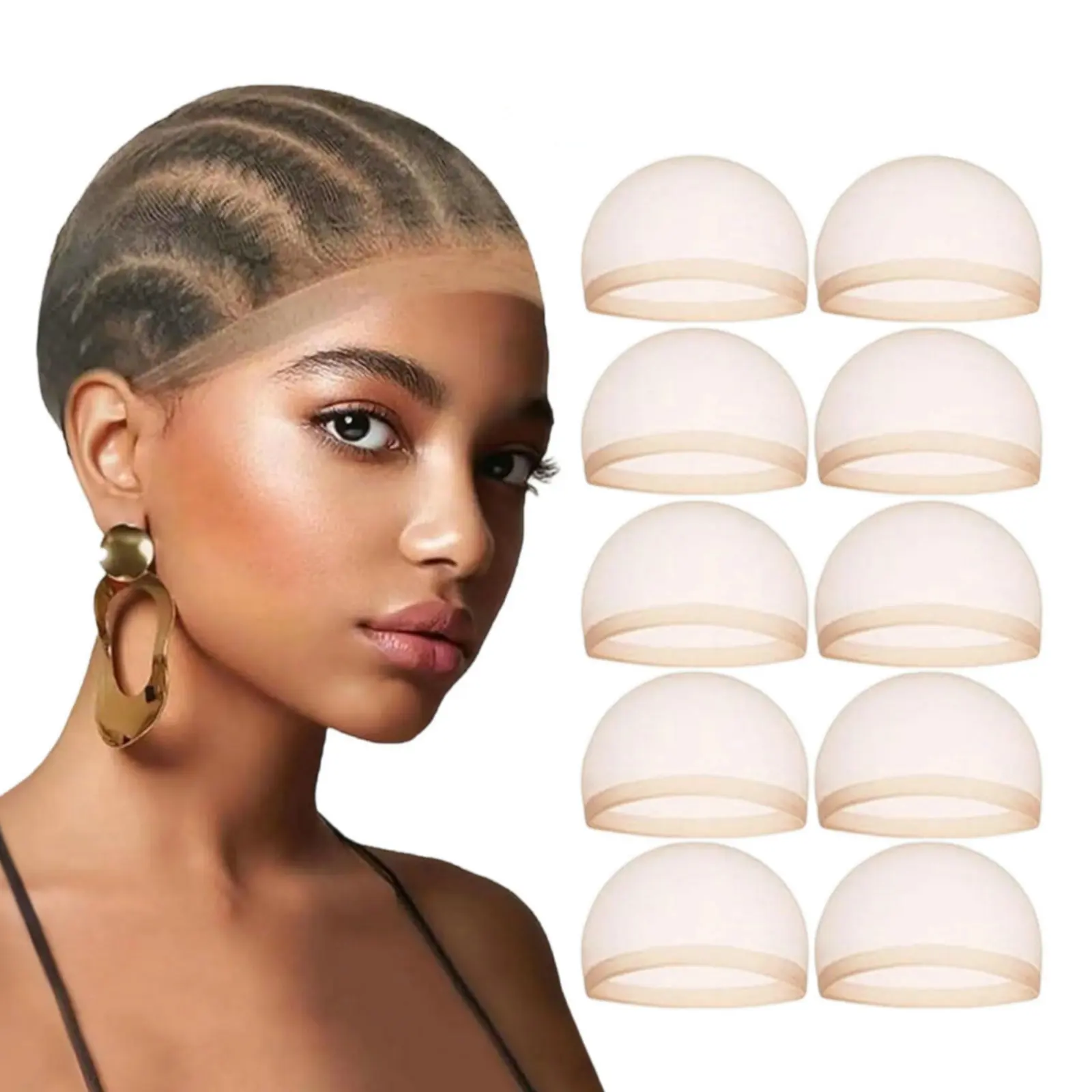 10pcs HD Wig Cap Invisible and - Wig Cap Stocking review and price