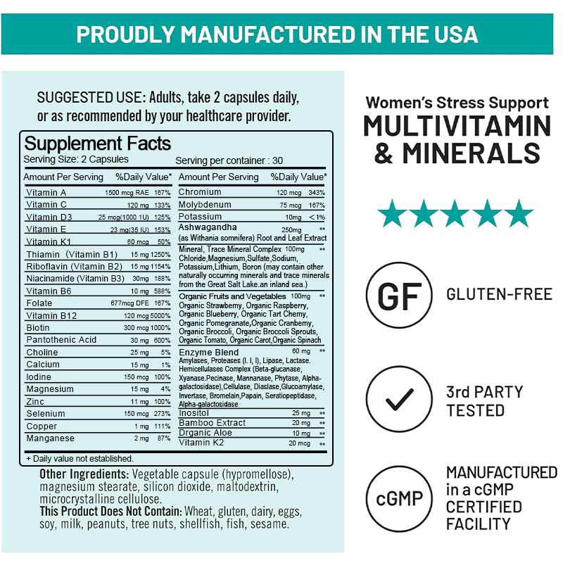 Organic Multivitamin for Women - Hair Care Capsule review and price