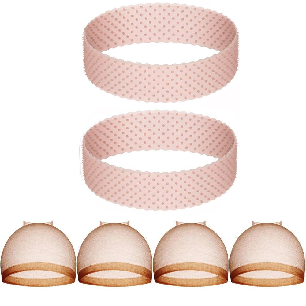 6PCS Adjustable Silicone Wig B - Wig Cap Stocking review and price