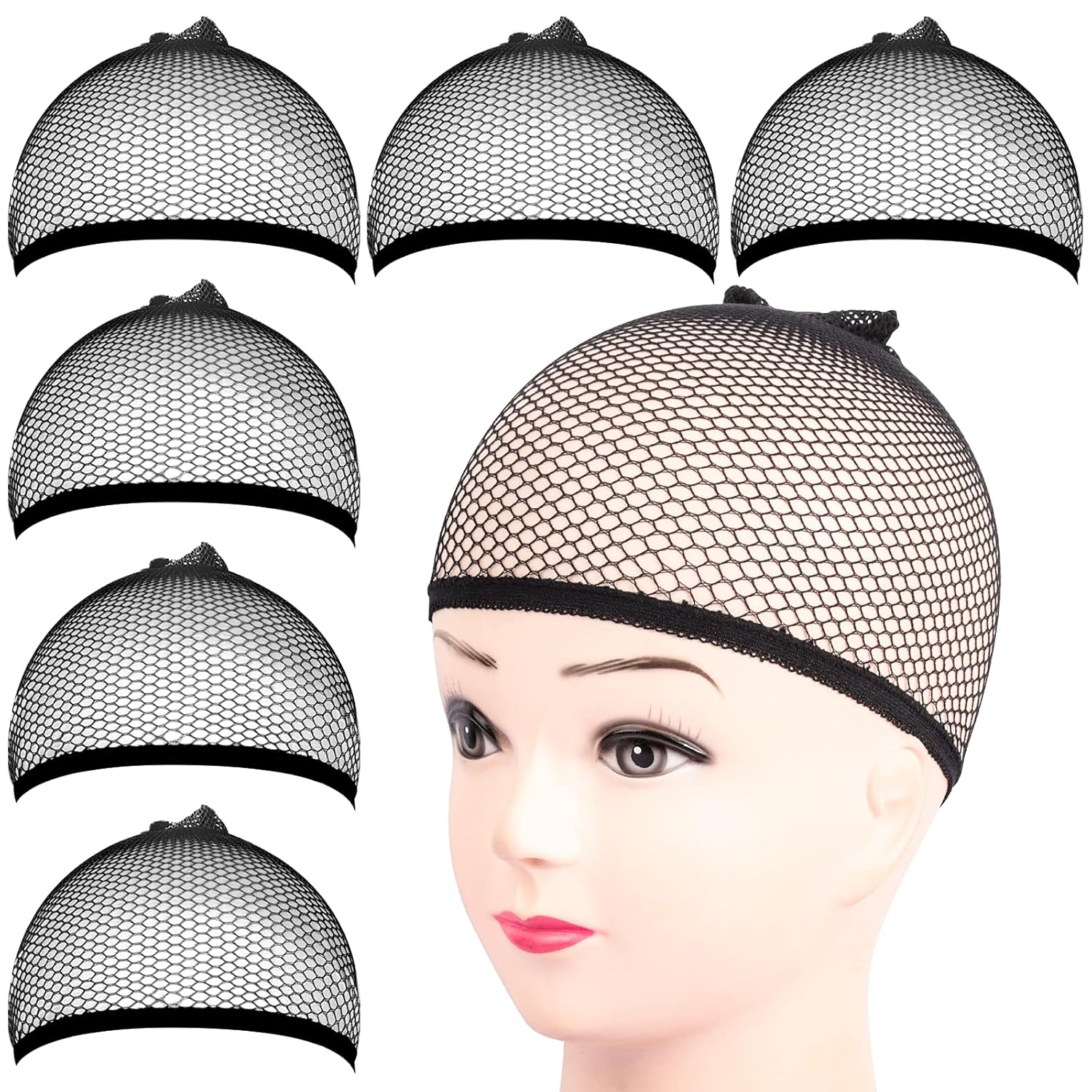 6Pcs Mesh Net Stocking Wig Cap - Wig Cap Stocking review and price