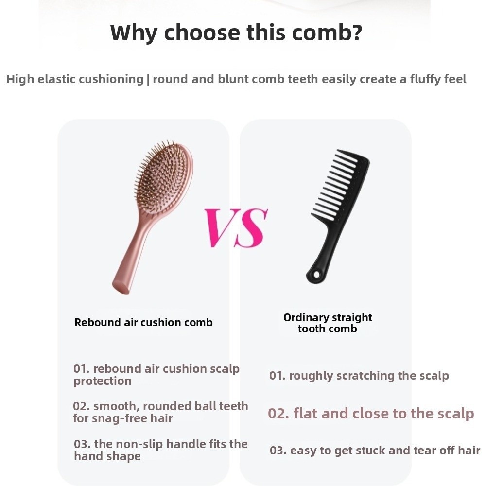 4 Styles Air Cushion Comb Plas - Hair Care Barber Daily review and price