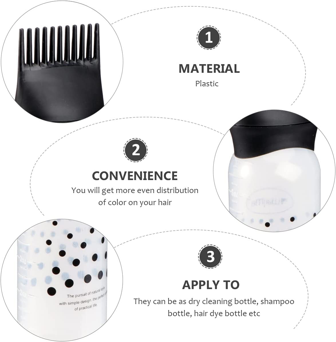 3PCS Hair Dye Applicator Brush - Hair Care Brand review and price