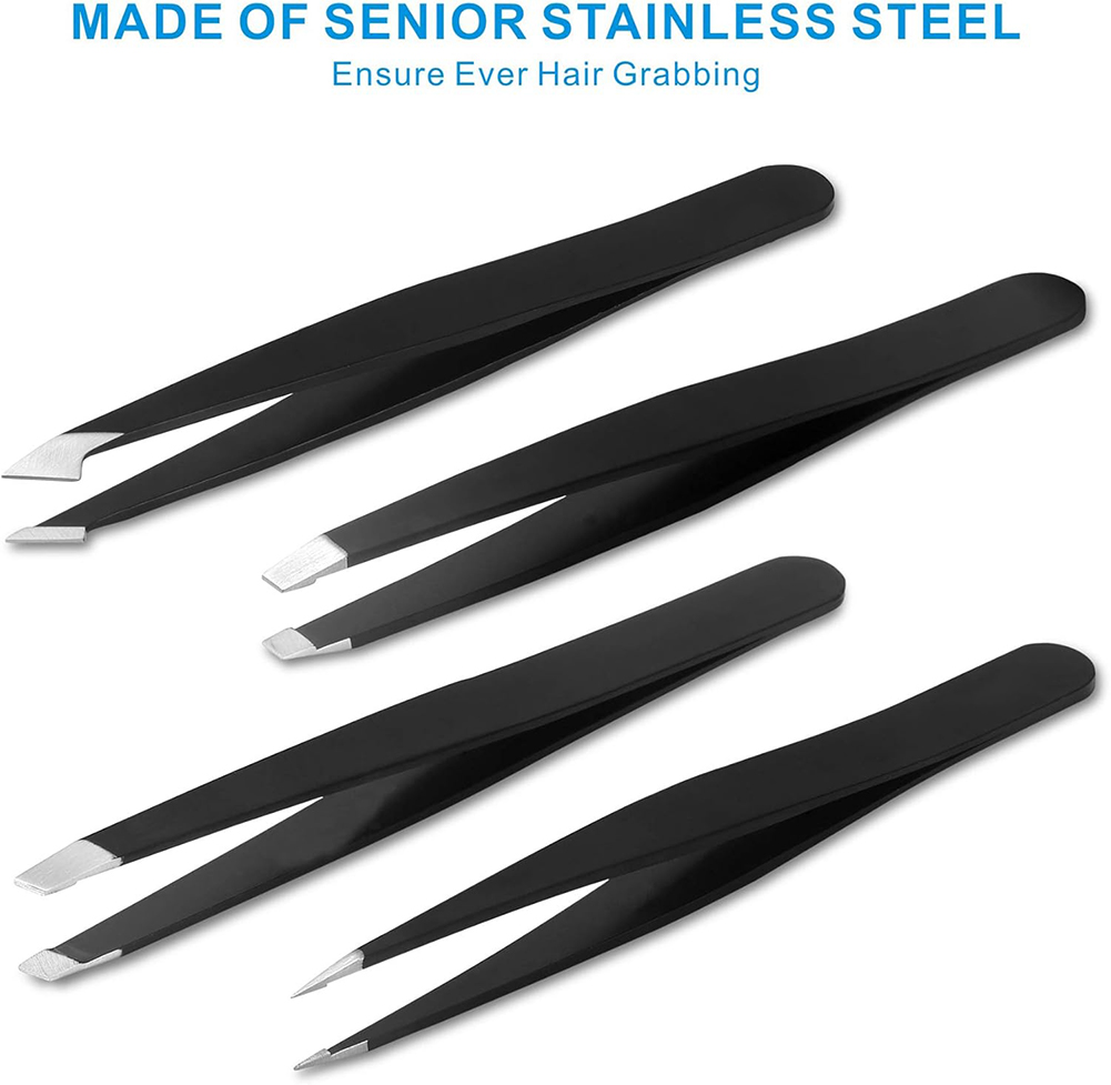 4PCS Tweezers Set Professional - Hair Care Tools review and price