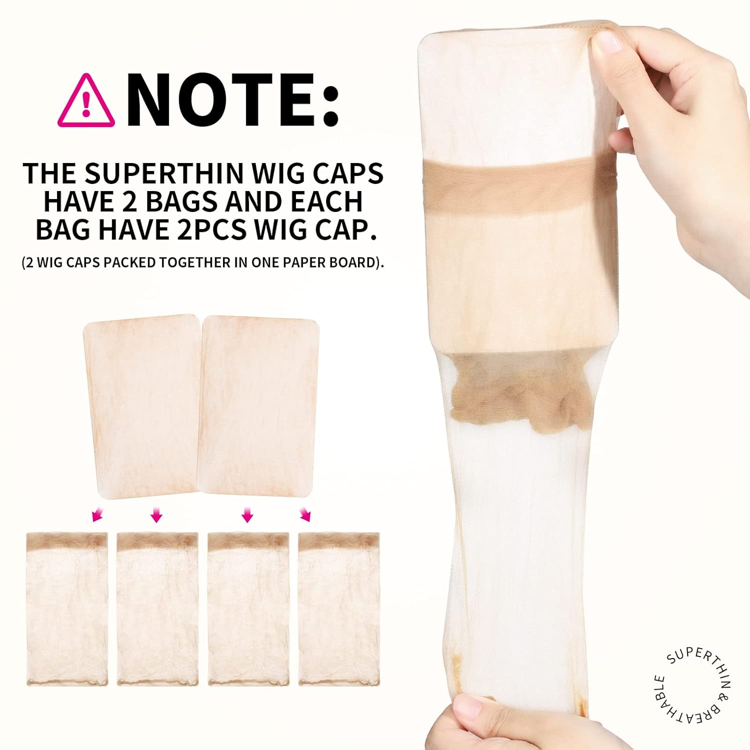 4/12pcs Ventilated Nylon Mesh  - Wig Cap Stocking review and price