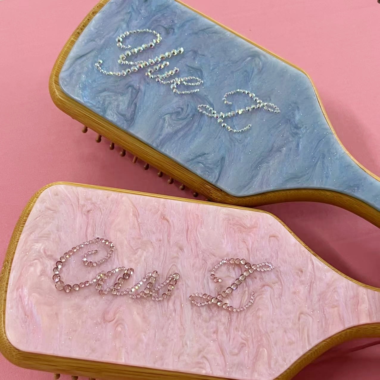 Rhinestone Name Hair Brush Per - Hair Care Names review and price