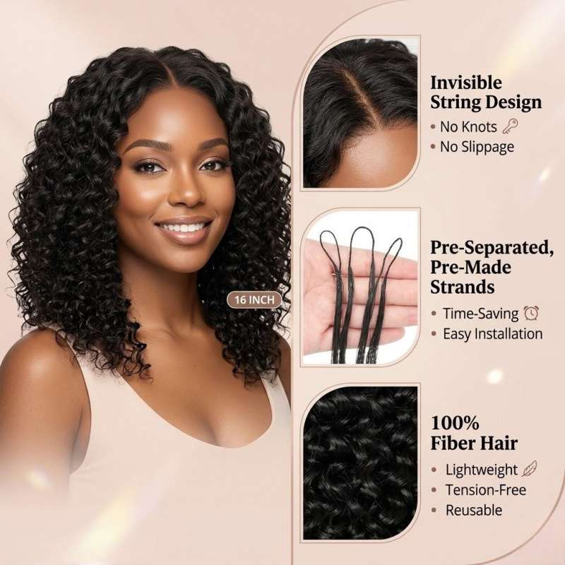 Water Wave Synthetic Feather C - Feather Hair Extension review and price