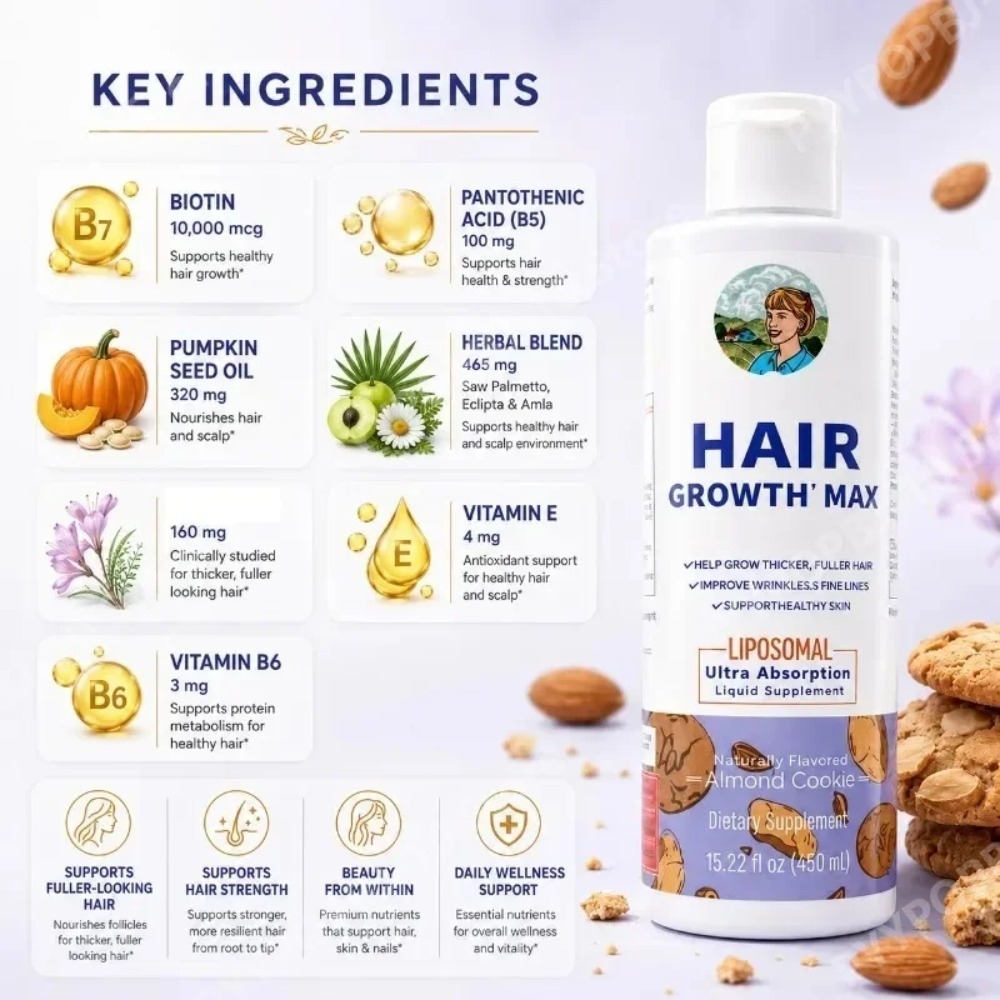 Liposomal Hair Growth Liquid,  - Hair Care Capsule review and price