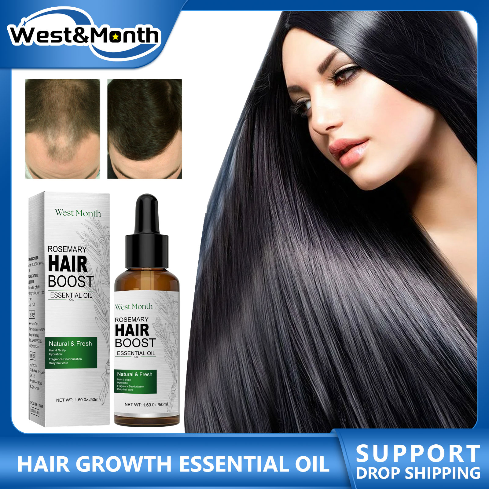 Hair Growth Essential Oil Rose - Rosemary Hair Oil review and price